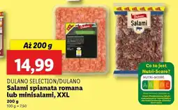 Lidl DULANO SELECTION/DULANO Salami spianata romana lub minisalami, XXL oferta
