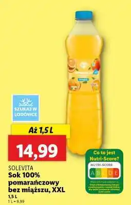 Lidl Sok 100% pomarańczowy bez miąższu, XXL oferta