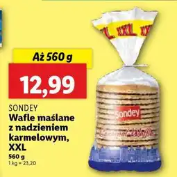 Lidl Sondey Wafle maślane z nadzieniem karmelowym, XXL oferta