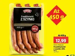 Lidl PIKOK PREMIUM Frankfurterki z szynki, XXL oferta