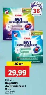 Lidl FORMIL Kapsułki do prania 5 w 1 oferta