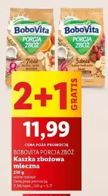 Lidl BOBOVITA PORCJA ZBÓŻ Kaszka zbożowa mleczna oferta
