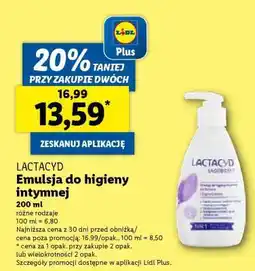 Lidl LACTACYD Emulsja do higieny intymnej oferta