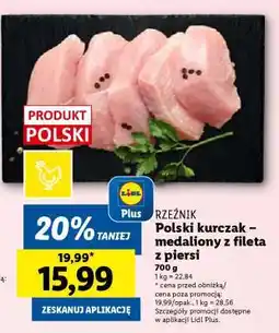 Lidl Polski kurczak – medaliony z fileta z piersi oferta