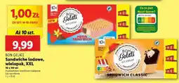 Lidl BON GELATI Sandwich lodowe, wielopak, XXL oferta