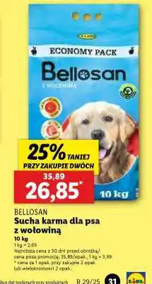 Lidl BELLOSAN Sucha karma dla psa z wołowiną oferta