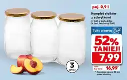 Kaufland Komplet słoików z zakrętkami oferta