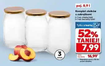 Kaufland Komplet słoików z zakrętkami oferta