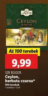 Lidl SIR ROGER Ceylon, herbata czarna oferta