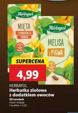 Lidl Herbapol Herbatka ziołowa z dodatkiem owoców oferta