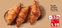 Kaufland Rogalik croissant 60 g sztuka (~100 g 1,98) oferta