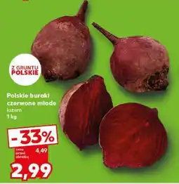Kaufland Polskie buraki czerwone młode luzem 1 kg oferta