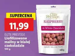 Lidl Elite Prestige Liofilizowane maliny w białej czekoladzie oferta