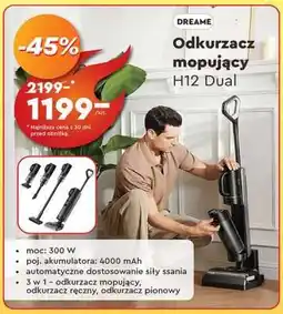 Biedronka Odkurzacz mopujący H12 Dual oferta