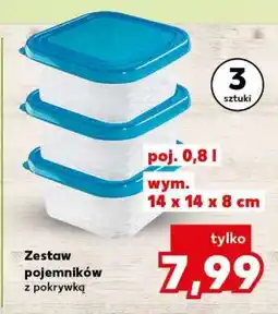 Kaufland Zestaw pojemników z pokrywką oferta