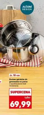 Kaufland Zestaw garnków do gotowania na parze oferta