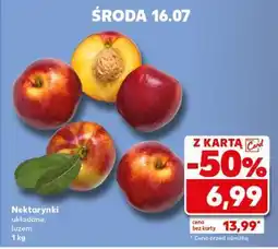 Kaufland Nektarynki układane, luzem 1 kg oferta