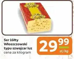 Społem Ser żółty Włoszczowski typu szwajcar luz oferta