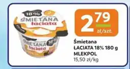 Społem Śmietana łaciata mlekpol oferta