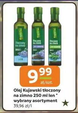 Społem Olej Kujawski tłoczony na zimno len oferta