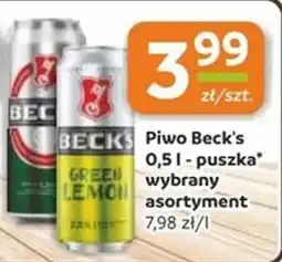 Społem Piwo Beck's puszka oferta