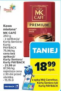 Carrefour Kawa mielona MK Cafe 250g oferta