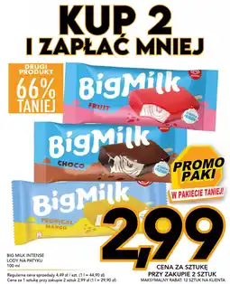 Kupiec Big milk intense lody na patyku oferta