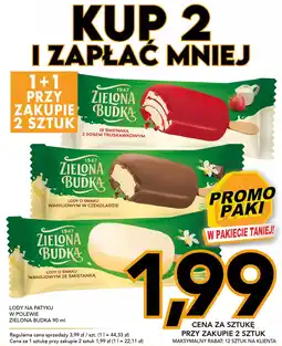 Kupiec Lody na patyku w polewie zielona budka oferta