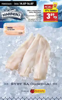 Biedronka Filet z mintaja bez skóry Marinero oferta