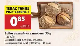 Biedronka Bułka poznańska z makiem Biedronka oferta