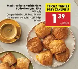 Biedronka Mini ciastko z nadzieniem budyniowym Biedronka oferta