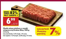 Biedronka Chude mięso mielone z szynki wieprzowej Kraina Mięs oferta