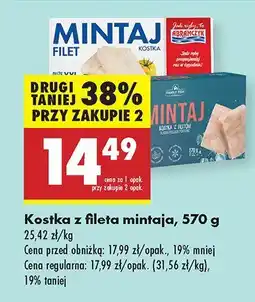 Biedronka Kostka z fileta mintaja oferta