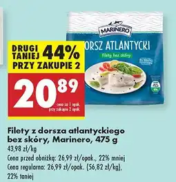 Biedronka Filety z dorsza atlantyckiego bez skóry Marinero oferta