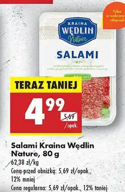 Biedronka Salami Kraina Wędlin Nature oferta