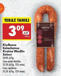 Biedronka Kiełbasa Szlachetna Kraina Wędlin Select oferta