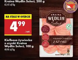 Biedronka Kiełbasa żywiecka z szynki Kraina Wędlin Select oferta