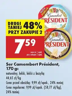 Biedronka Ser camembert Président oferta