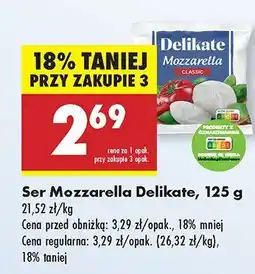 Biedronka Ser mozzarella Delikate oferta