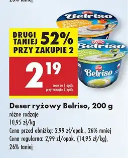 Biedronka Deser ryżowy Belriso oferta