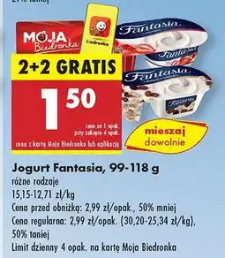 Biedronka Jogurt Fantasia oferta