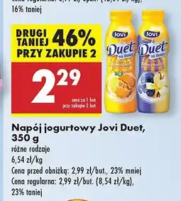 Biedronka Napój jogurtowy Jovi Duet oferta