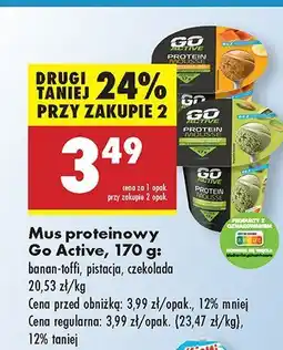 Biedronka Mus proteinowy Go Active oferta