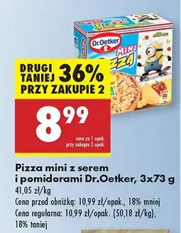 Biedronka Pizza mini z serem i pomidorami Dr.Oetker oferta