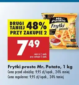 Biedronka Frytki proste Mr. Potato oferta