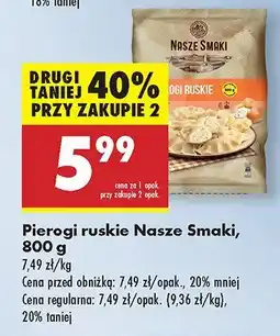 Biedronka Pierogi ruskie Nasze Smaki oferta