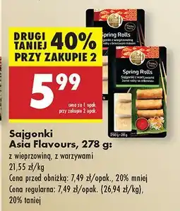 Biedronka Sajgonki z wieprzowiną z warzywami Asia Flavours oferta