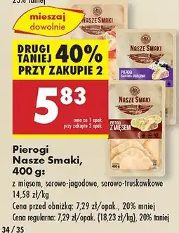 Biedronka Pierogi z mięsem Nasze Smaki oferta