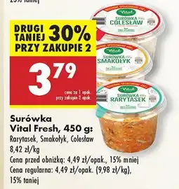Biedronka Surówka Vital Fresh różne rodzaje oferta