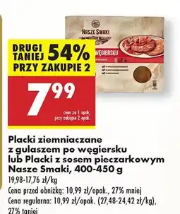 Biedronka Placki z sosem pieczarkowym Nasze Smaki oferta